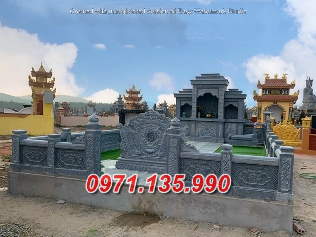 Mẫu nhà mồ đá để tro cốt đẹp bán tại an giang - lăng mộ đá dòng họ